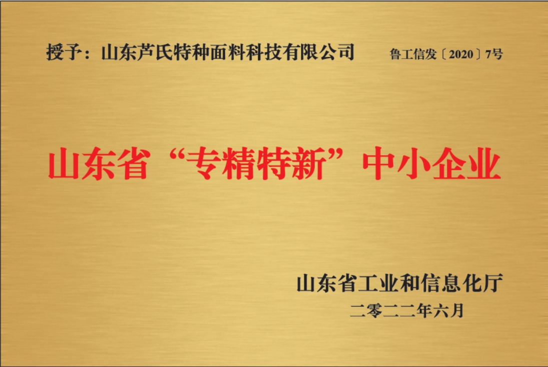 山东省专精特新中小企业